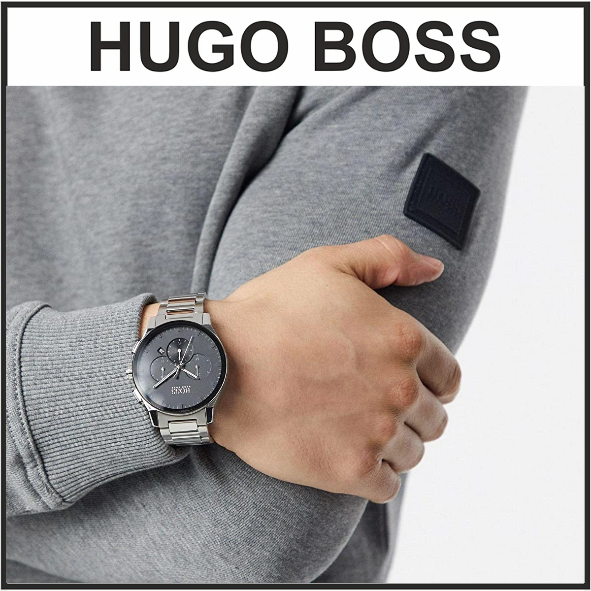Hugo Boss HB1513762 Серебряный Черный Циферблат