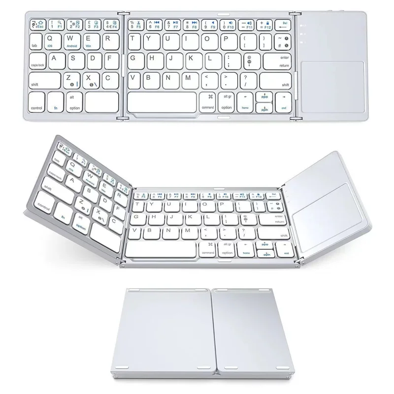 

Mini Bluetooth Wireless Keyboard with Touchpad Rechargeable Russian Keyboard Spanish Universal Windows Android IOS Mobile Tablet