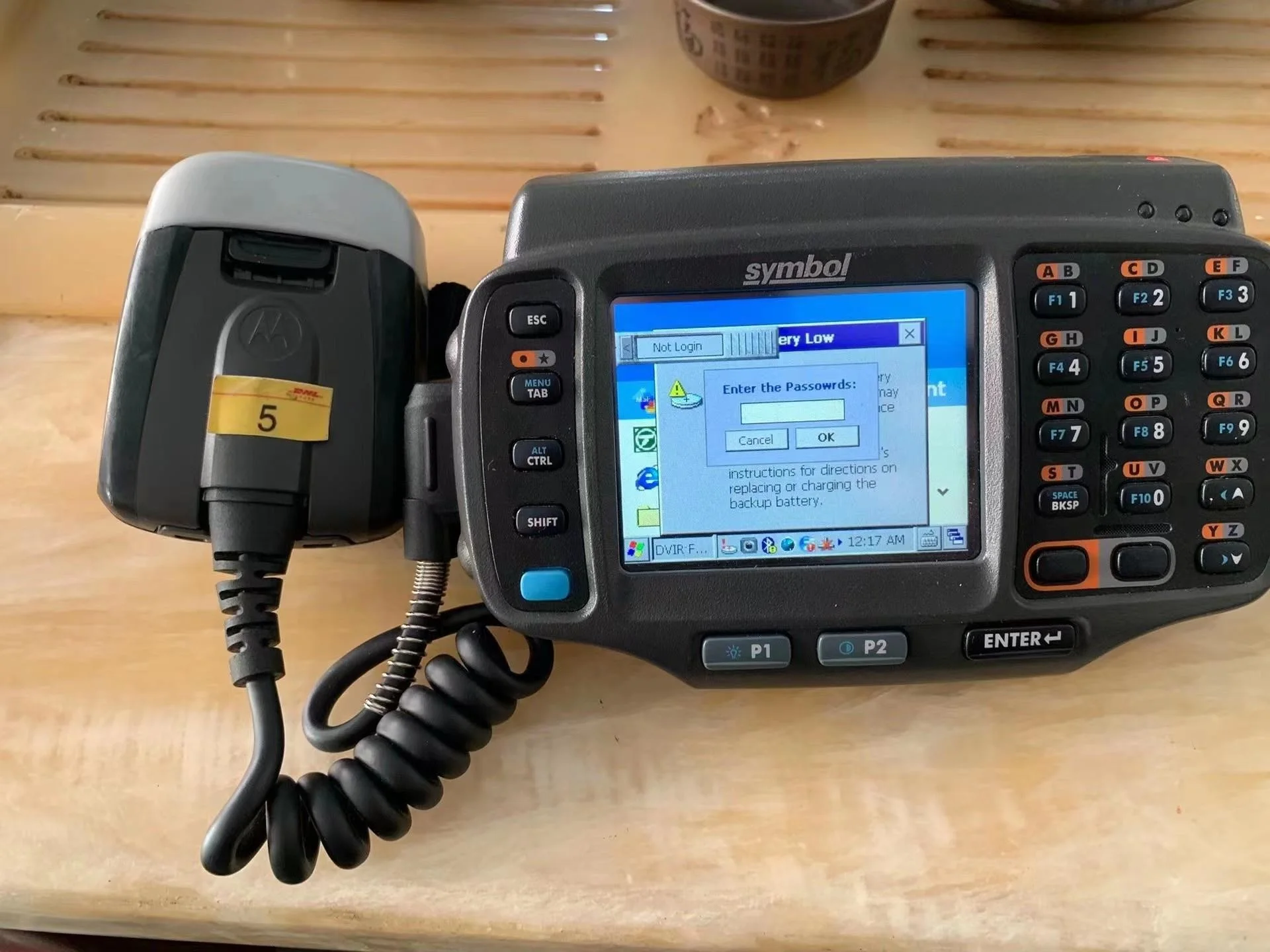 

WT41N0-T2S27ER for Zebra WT41N0 Series Wearable Mobile Computer,WLAN 802.1 Touch Screen Color Keypad, 512MB/2GB,CE7.0