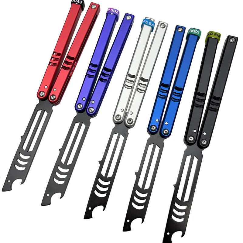 Тренировочный нож-бабочка MAKO V4 открывалка для бутылок с алюминиевой ручкой