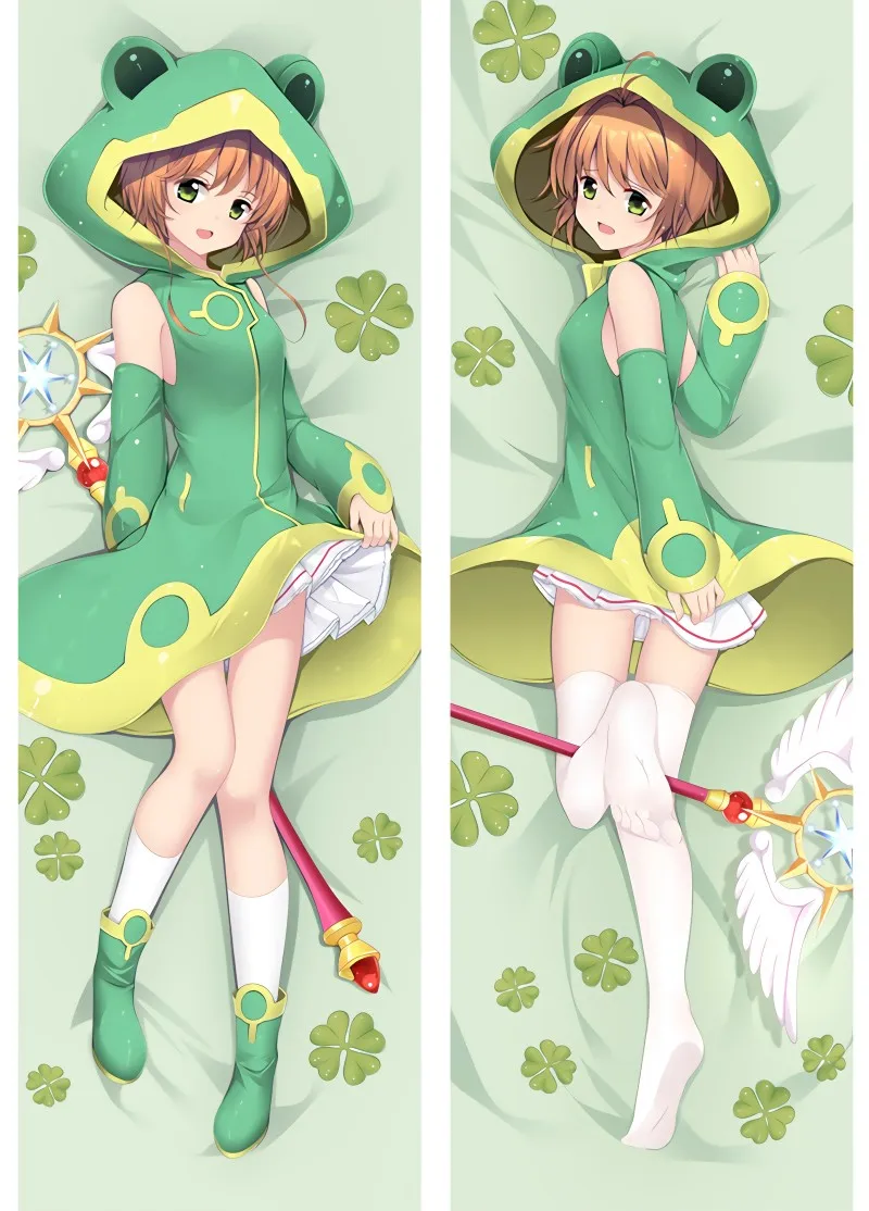 

Dakimakura Anime Pillow Case Moka girl Sakura Double-sided Print Life-size Body Pillow Cover
