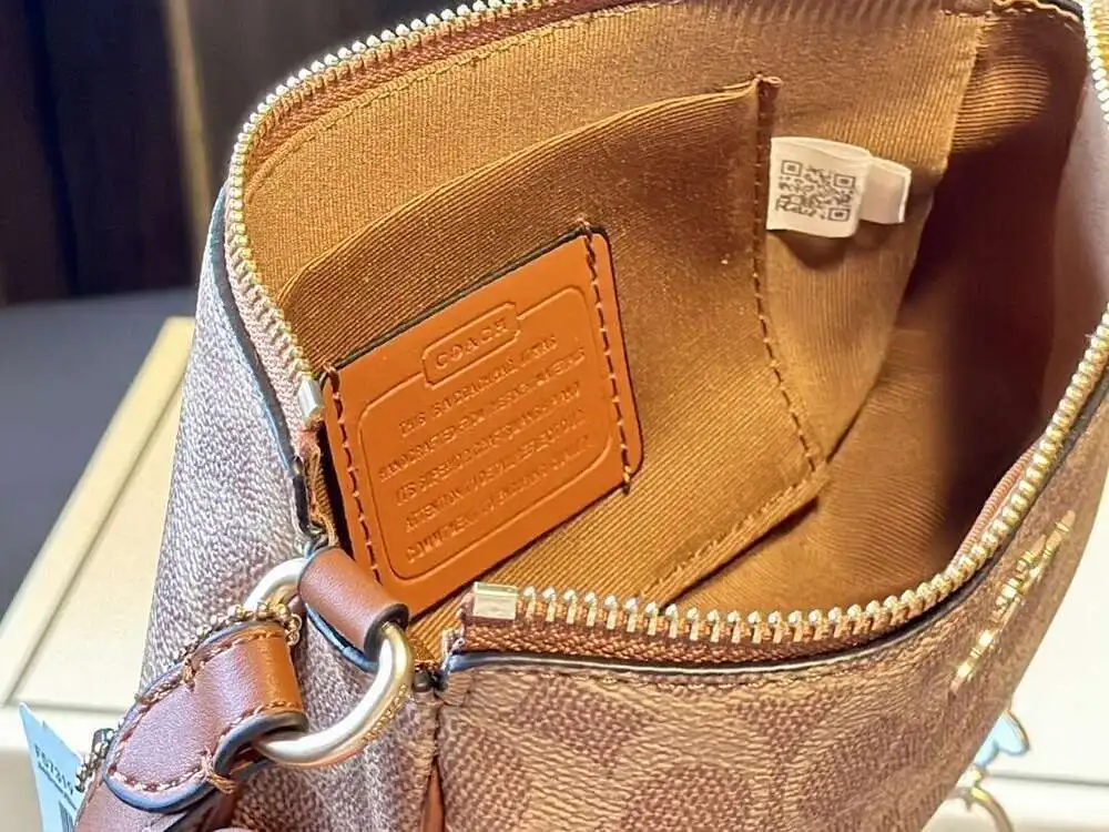 Точная Копия 1:1 В Стиле COACH Новая КошелеК Сумка-меССенджер Через Плечо Подмышки