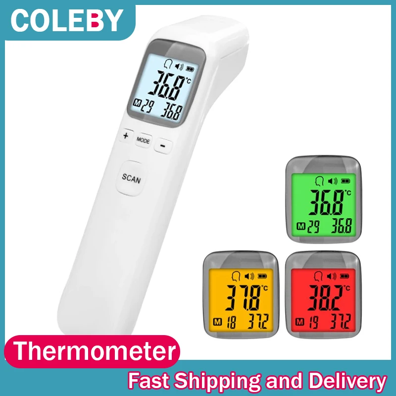 

Digital Infrared Thermometer Non-Contact Baby Forehead Ear Adult Body Surface Fever IR Children Temperature Meter Thermograph