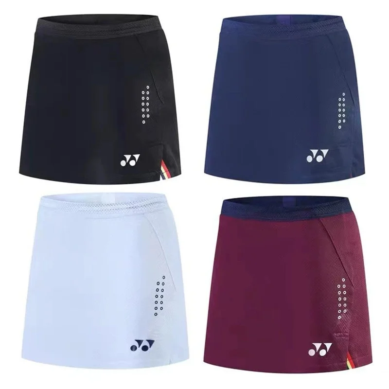

YY Women Summer Sports Skirt with Shorts Quick Dry Tennis Skorts Table Badminton Skorts Anti Leakage Yoga Golf Jogging Skirts