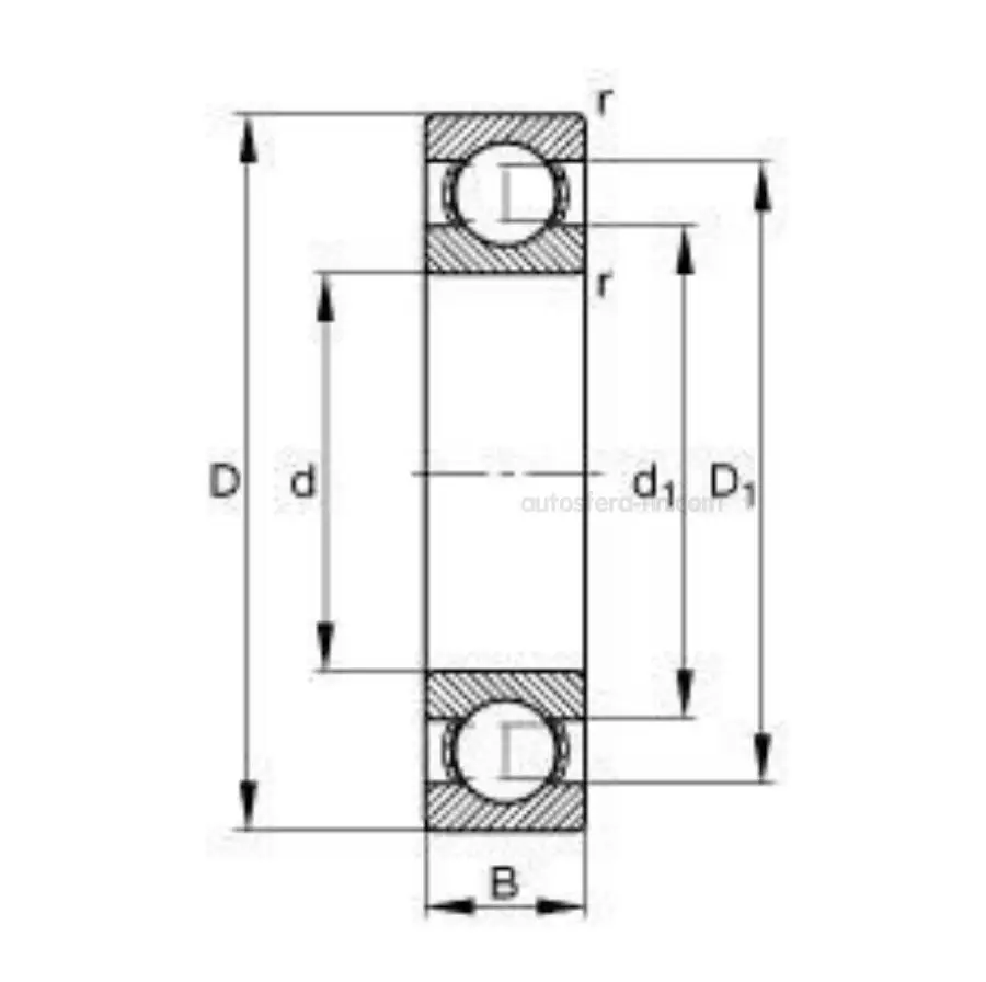 NSK 6003DDU Подшипник Закрытый 173510