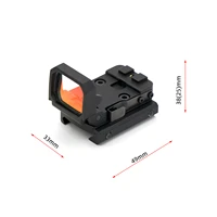 vism red dot reflex optic sight collapsible lens assembly unlimited eye relief for hunting