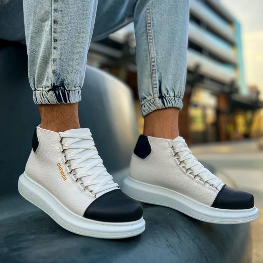 CFN Store Men Women Boots Shoes Bt White Black Artificial Leather Lace Up Sneakers 2023 Comfortable Flexible Fashion Wedding Orthopedic Walking Sport Lightweight Odorless Breathable Hot Sale Air New Brand Bootss 258