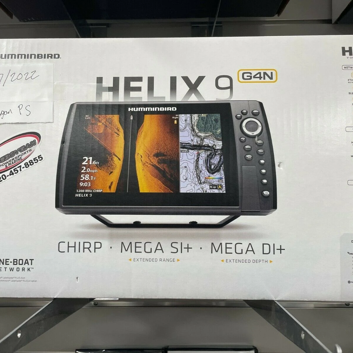 

Подлинное горячее качество HELIX 9 chirp MEGA SI + GPS G4N w/датчик 411380-1-Новый в коробке!