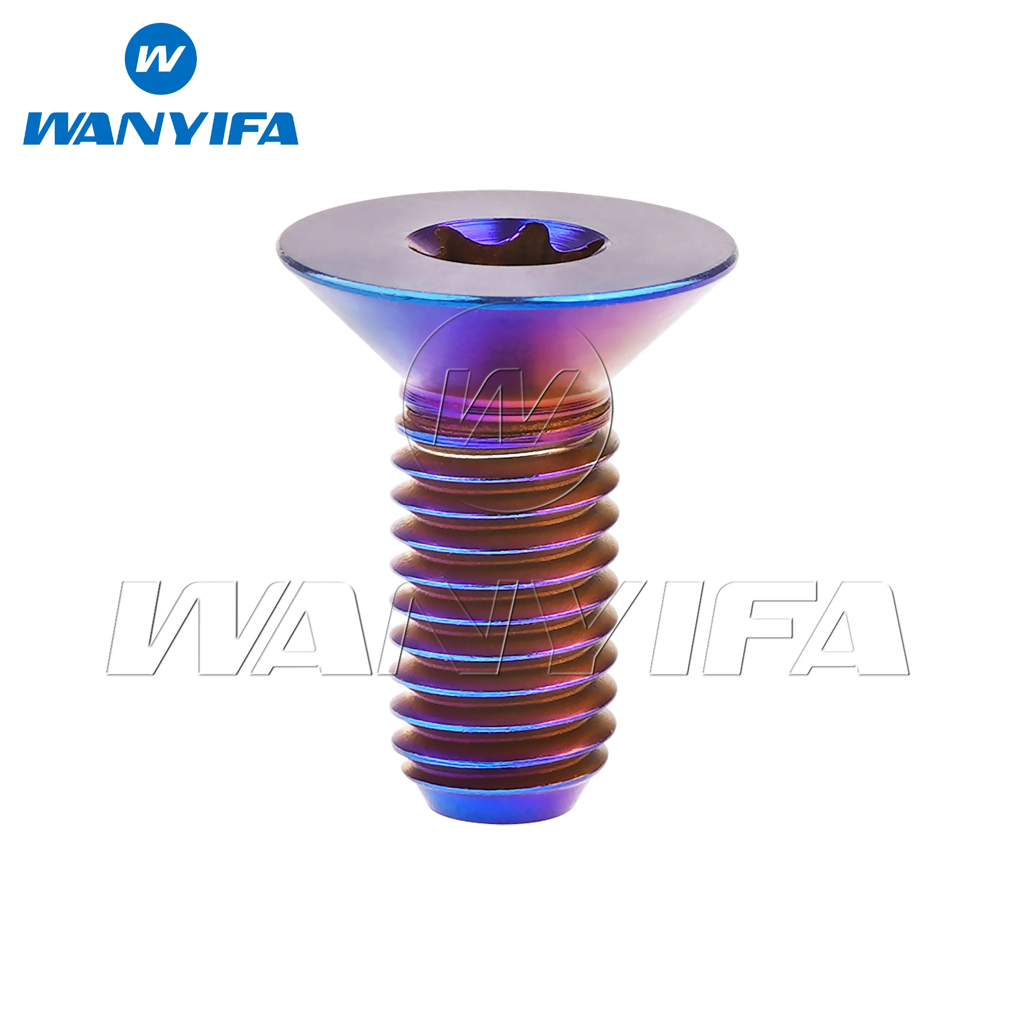 

Титановый болт Wanyifa M6/M8x15, 20 мм, плоский винт Torx T30 с потайной головкой для велосипеда, мотоцикла, автомобиля, титановые крепления