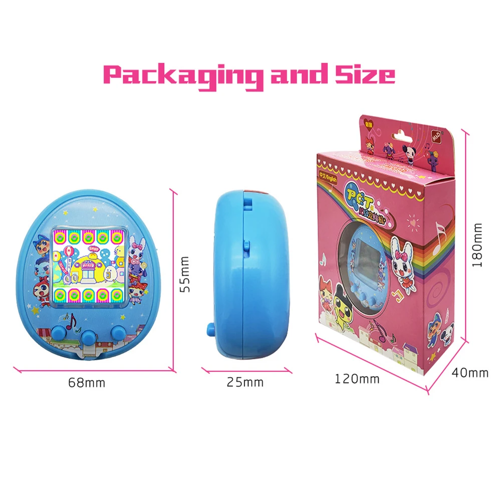 Mini Electronic Pets Toys Virtual Cyber USB Charging Micro Chat Pet Toy for Kids Adults Gift Tamagotchis HD Color Screen E-pet enlarge