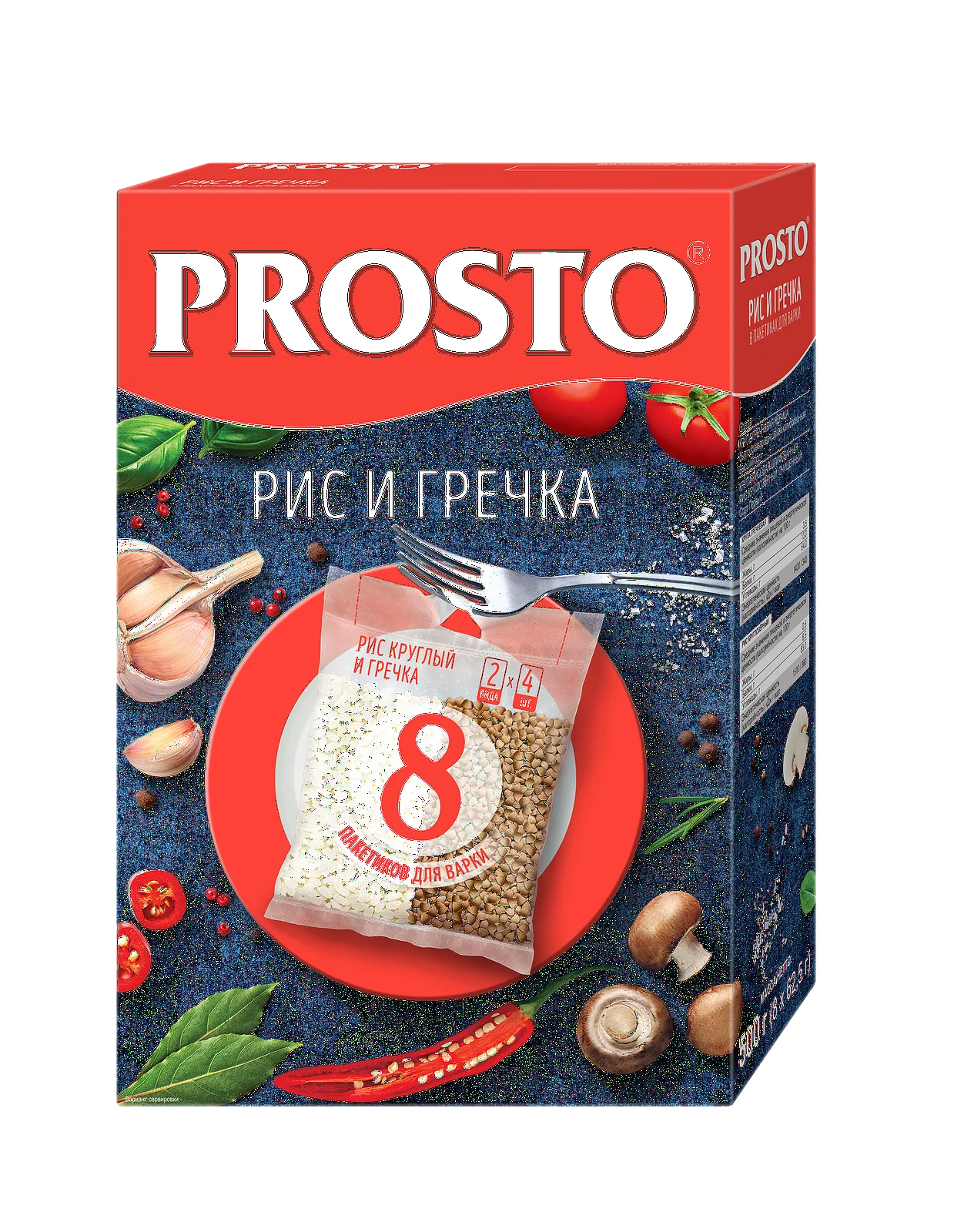из 12 штук Ассорти рис и греча Prosto 500г (8 х 62