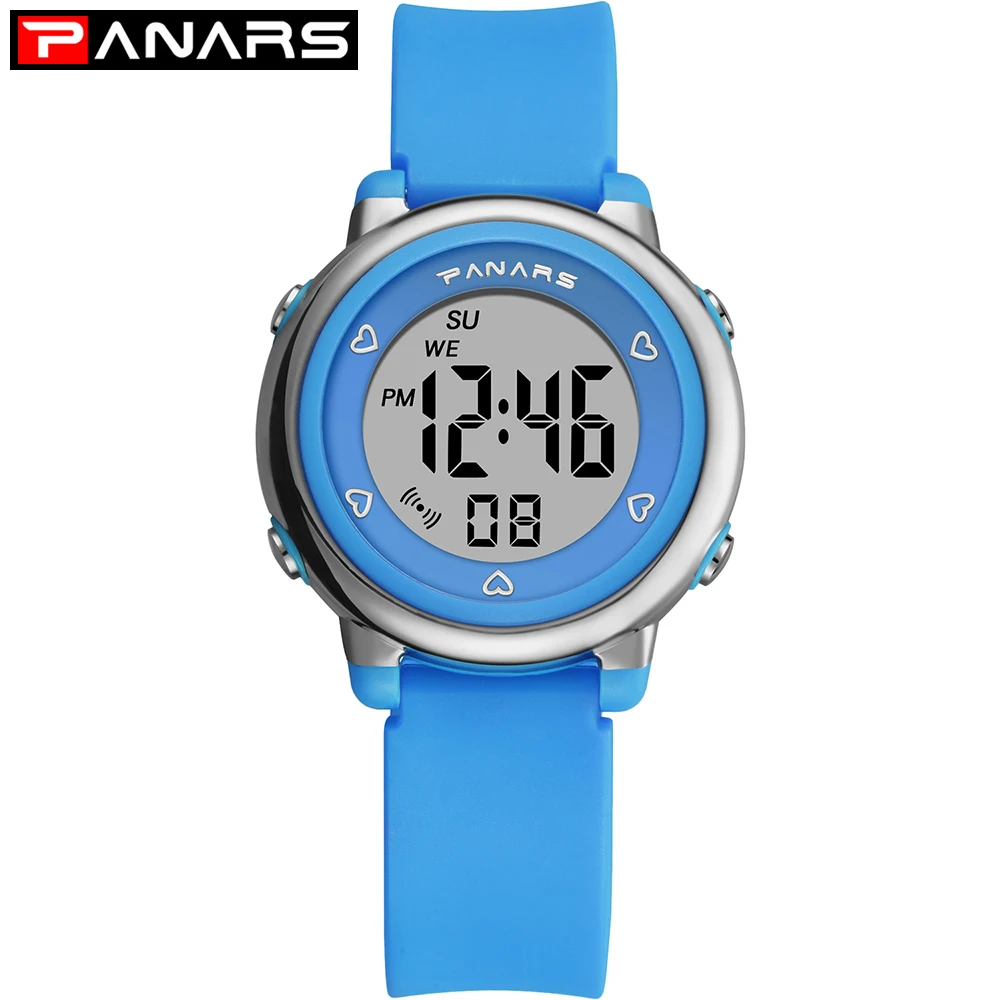 

PANARS Kids Watch Sports Waterproof LED Children Alarm Clock Digital Watches Student Wristwatch Boys Girls Gifts Relojes