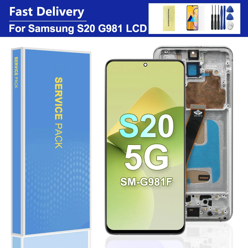 TFT-экран для Samsung S20 5G G981 G981F SM-G981F/DS ЖК-дисплей цифровой сенсорный экран с заменой