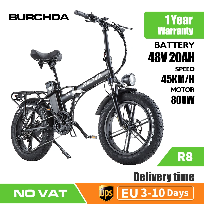 

JINGHMA R8 20Inch Electric Bicycle 800W 48V20AH Lithium Battery Portable Electric Mountaine Bike 4.0 Fat Tire Folding Ebike