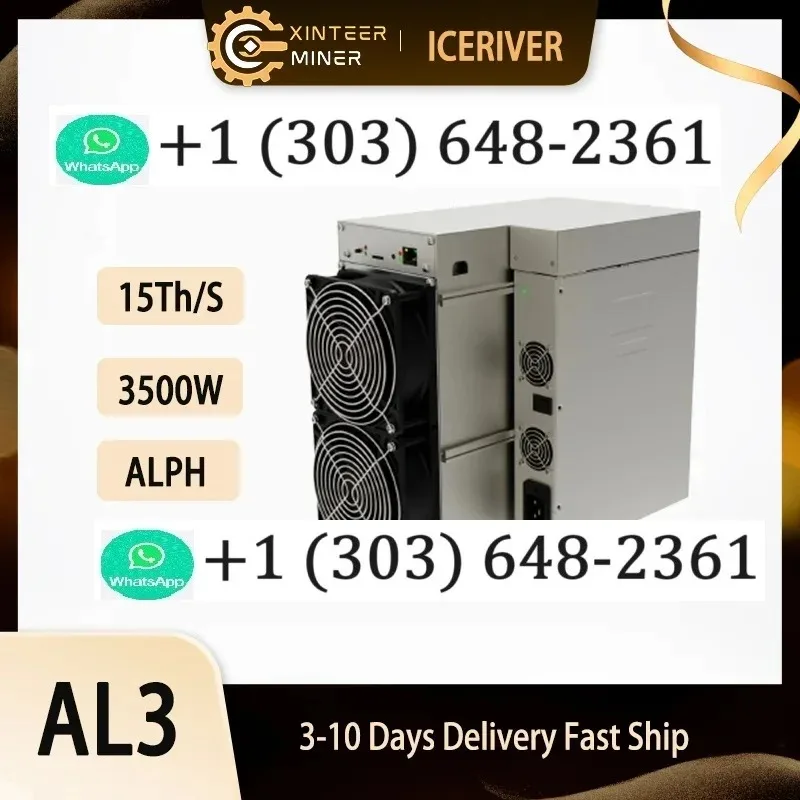 A1 FAST SHIPPING NEW IceRiver AL3 15 TH/s Alphenium Miner - New Release Alph