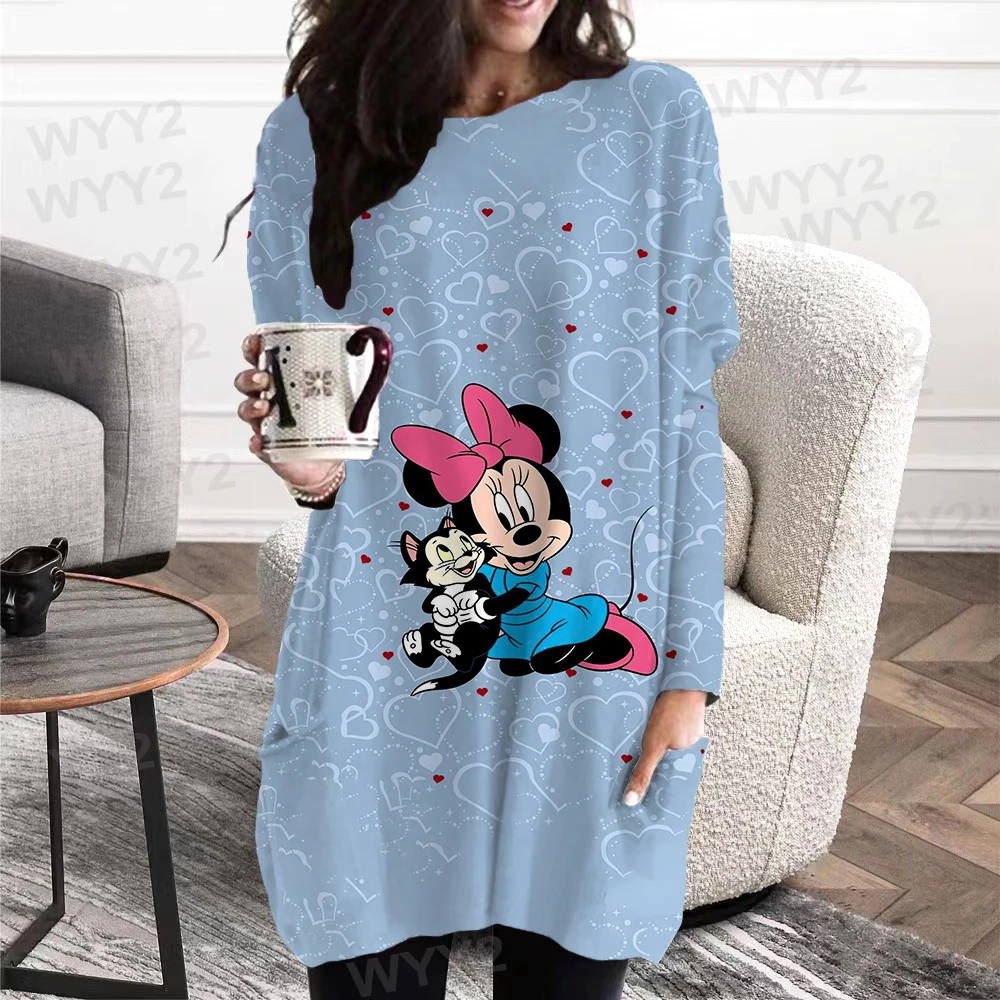 New Oversized Women's T-shirt Fall Fashion Casual Long-sleeved Loose Size Tops Ladies 3d Print T-shirt Daily 0-neck Tops