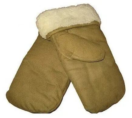 РУКАВИЦЫ НАТУРАЛЬНЫЙ МЕХ ИЗ ОВЧИНЫ СССР АРМЕЙСКИЕ |