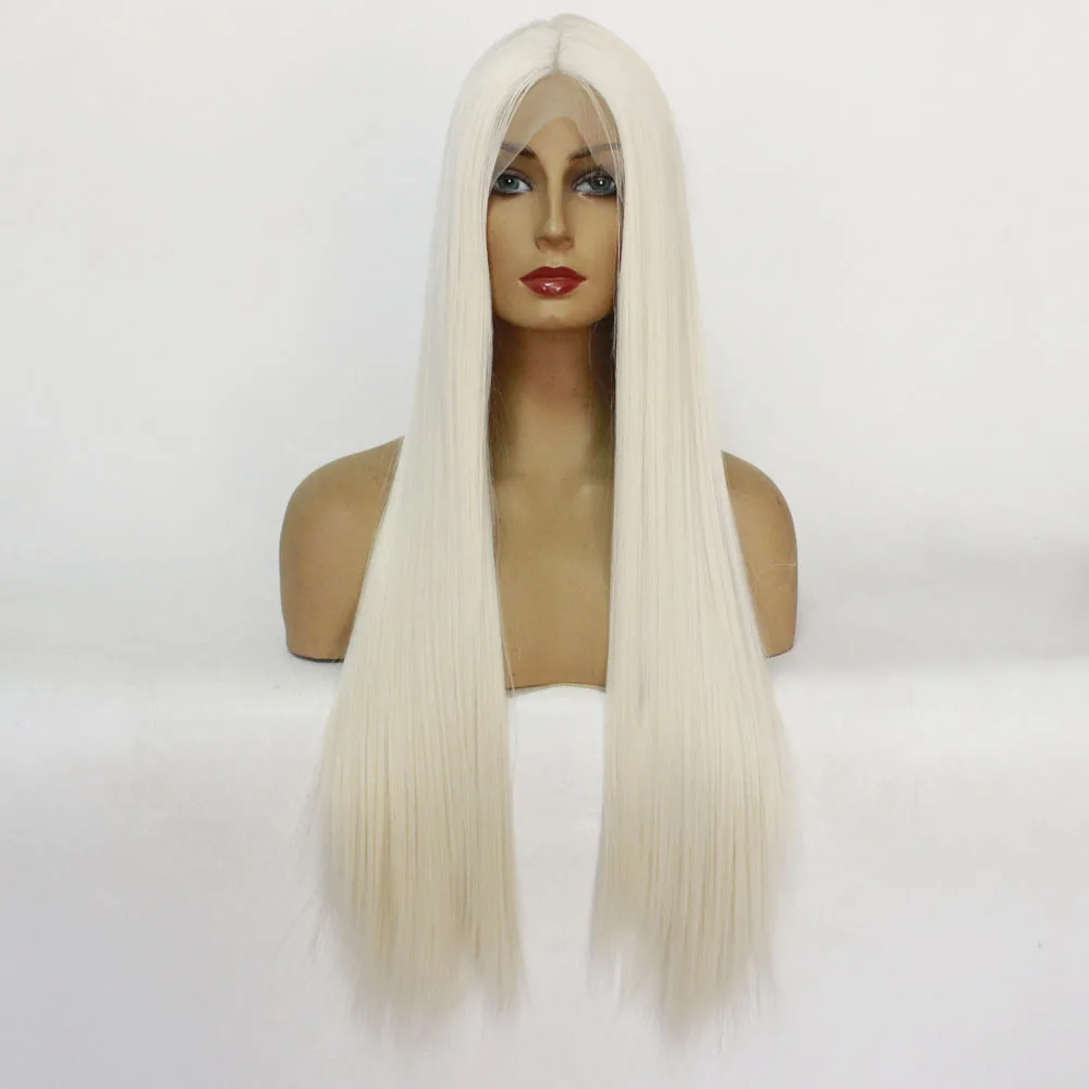 #613 Silk Straight Lace Front Wig For Black Women Fast Express Delivery