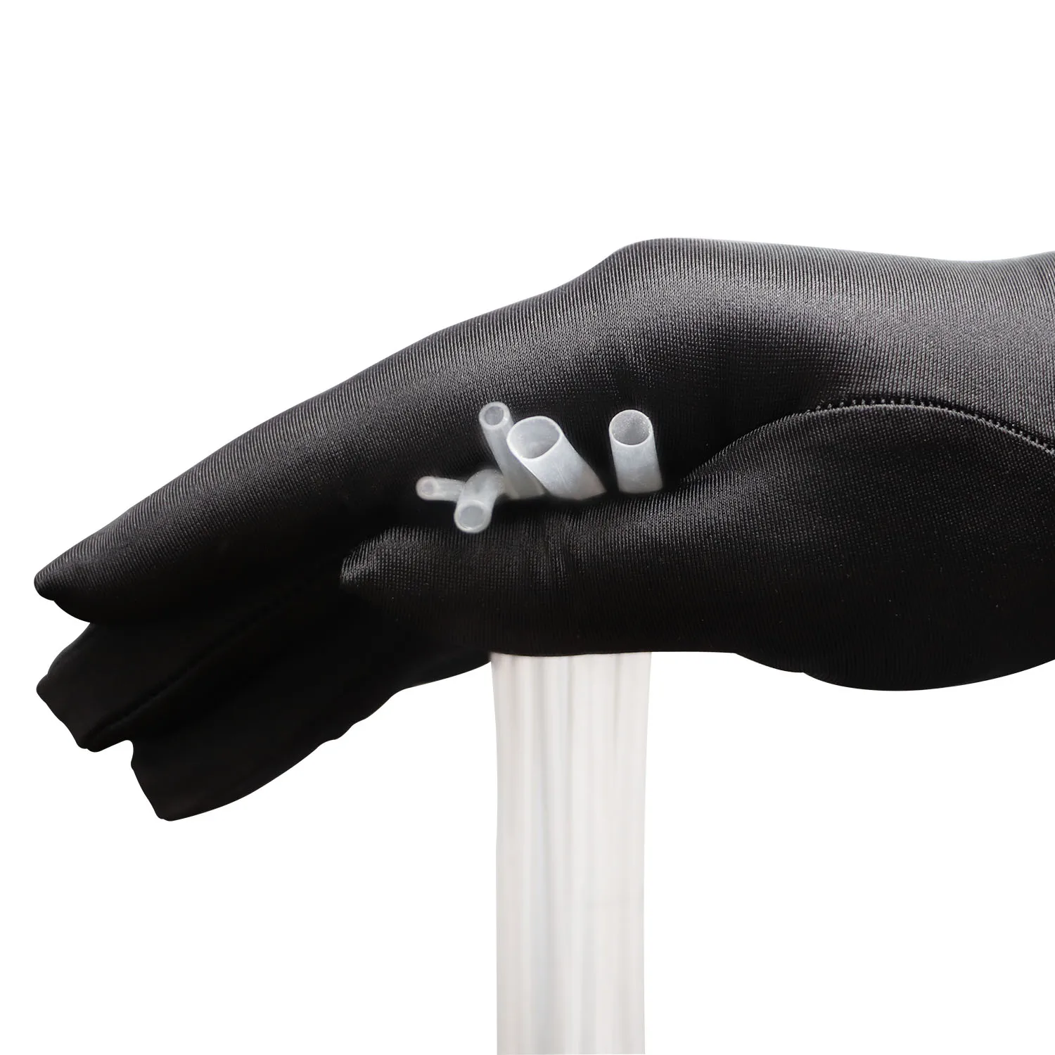 Белые мягкие хлопчатобумажные перчатки церемониальные утолщенные с эластичной