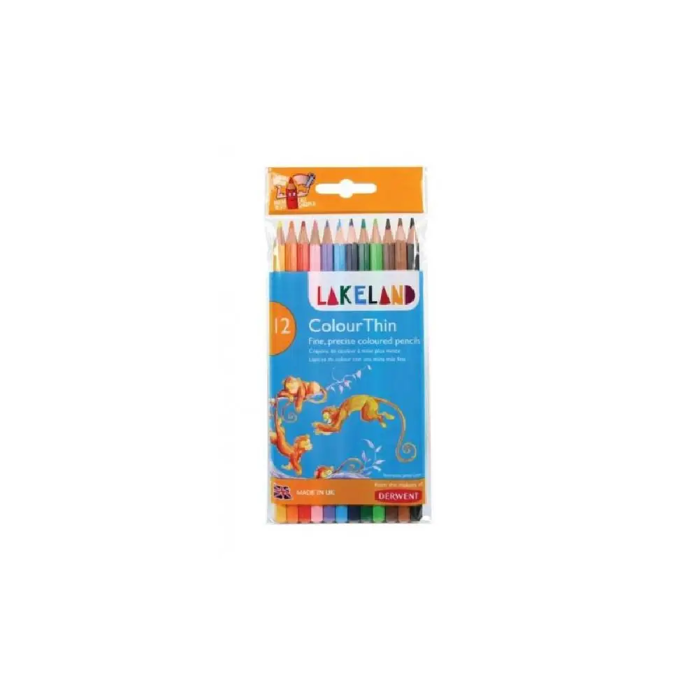 Set of color pencils Derwent Lakeland colouthing 12 colors in a blister |