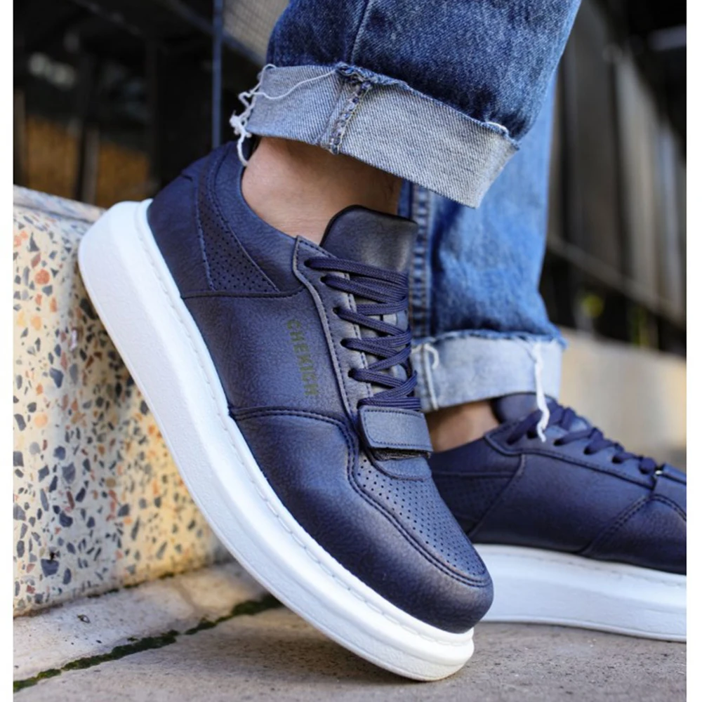 

Men's and Women's Shoes Navy Blue Color Lace Up Non Leather Summer 2023 Season Sneakers Casual Tan Mink Breathable Lightweight Band Comfortable Office Wedding Suits White Base High Sole New Arrival Oxford 73