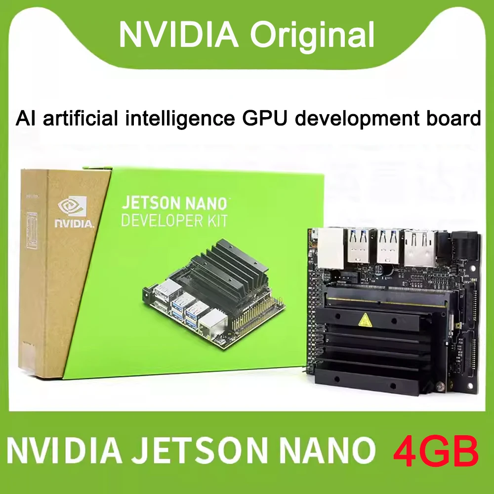 

NVIDIA Jetson Nano B01 4GB Development Board Kit AI Artificial Intelligence Face Recognition Dual Band WIFI Deep Learn for Robot
