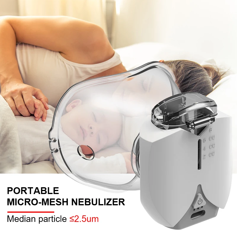 

Ultrasonic Mesh Nebulizer Handheld Portable Inhale Automizer Silent Inalador Nebulizador Children Adult Asthma Humidifier Mini