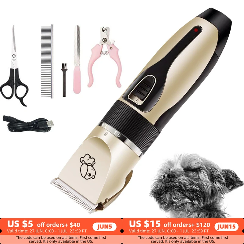 

Машинка для стрижки кошек и собак с низким уровнем шума