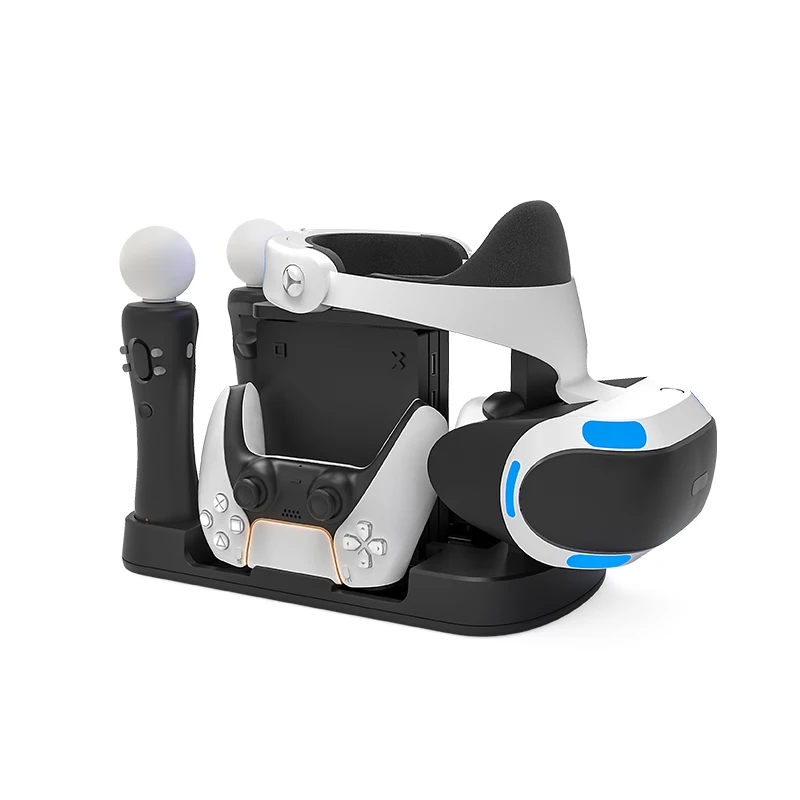 

Многофункциональная зарядная док-станция для игрового контроллера PS5 VR 6 в 1, стеллаж для хранения