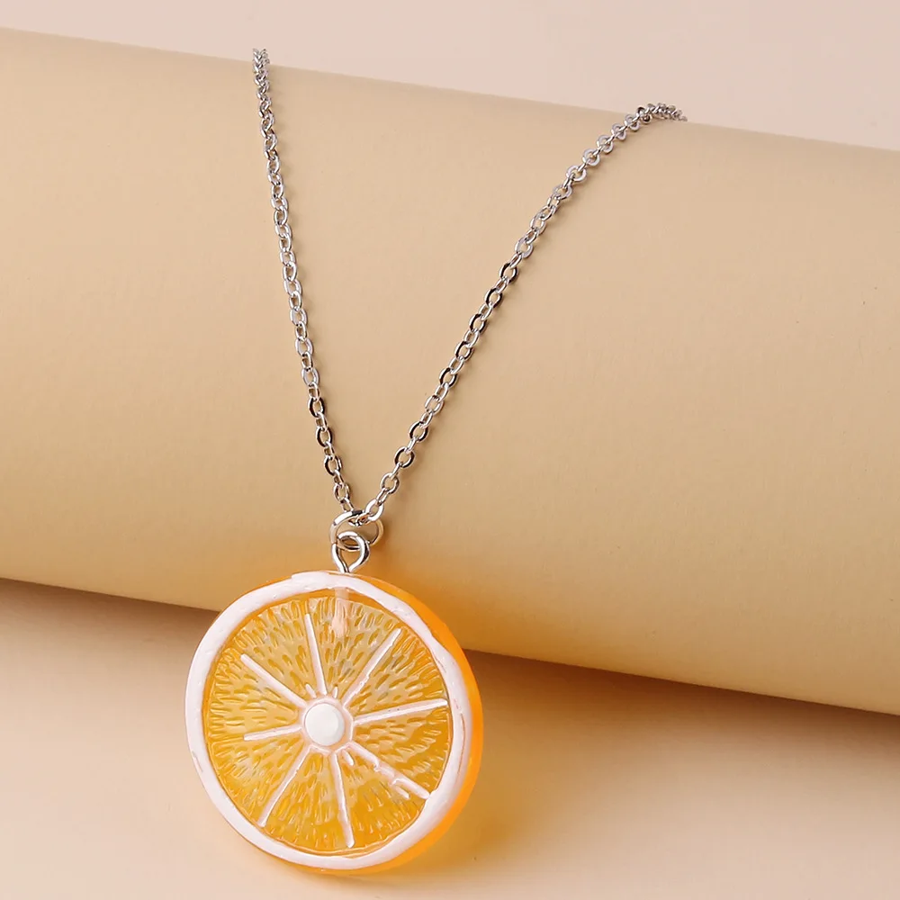 

Daihe Lemon Slices Necklace Pendant New In Jewelry For Women Necklaces Birthday Gift Y2k Accessories For Female Free Shipping