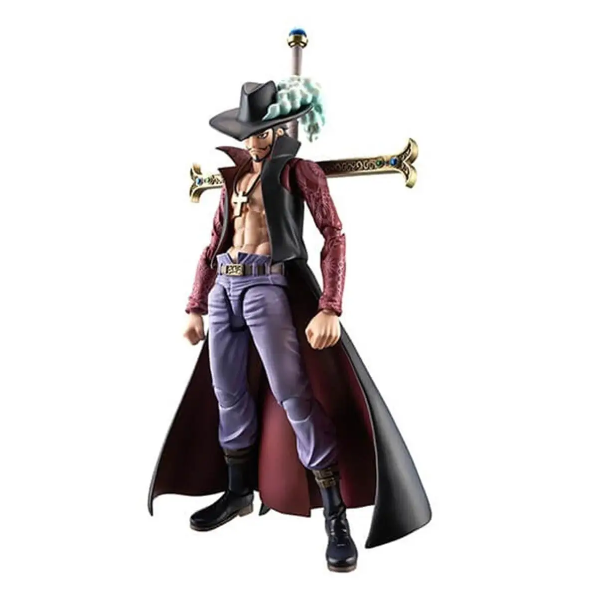 MegaHouse Variable Action Heroes ONE PIECE Dracule Mihawk подвижная фигурка из ПВХ окрашенная в 180 мм ок. |