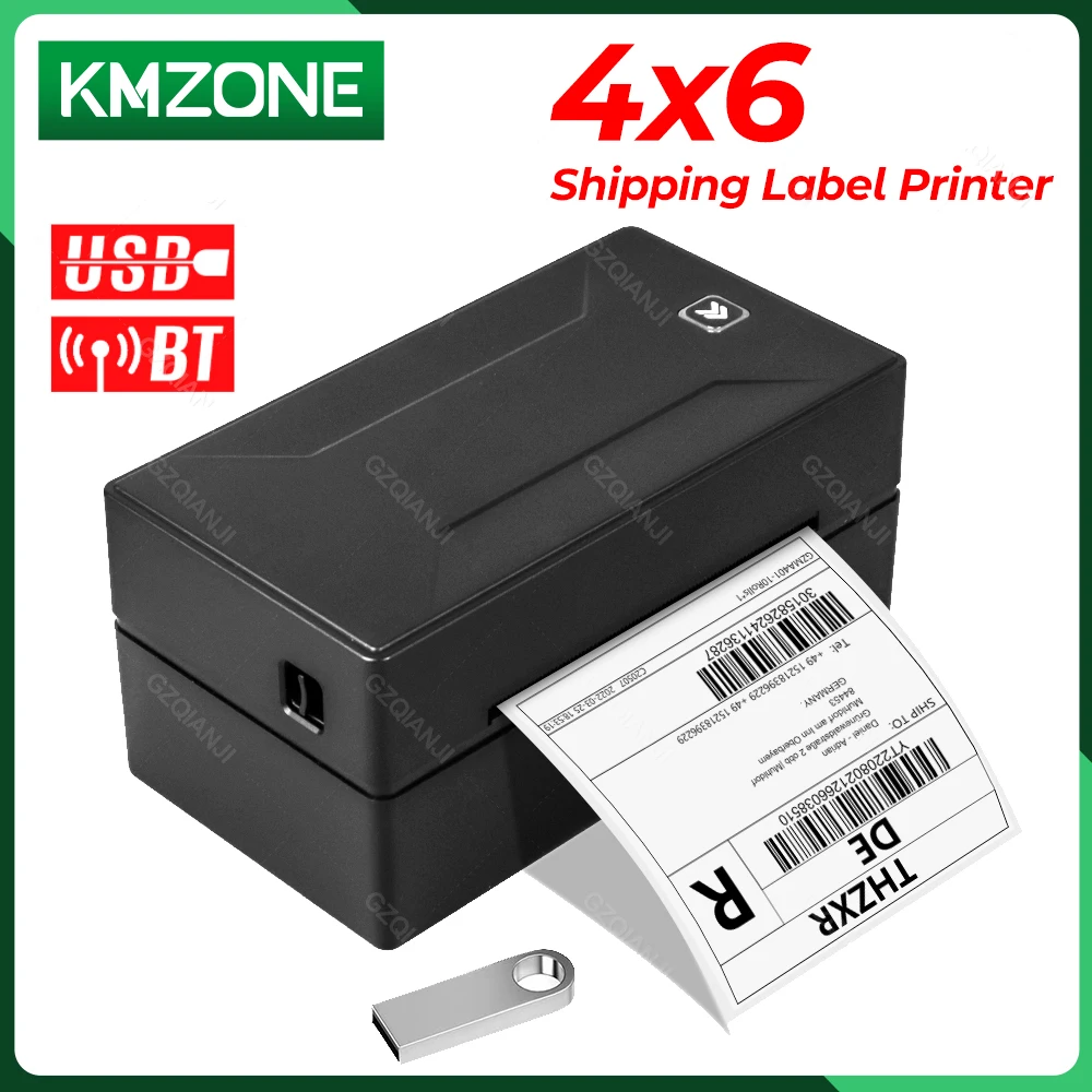

4x6 Inch Shipping Label Thermal Printer Usb Bluetooth Wireless High Speed Sticket Desktop Machine 40-110mm Xprinter with Stand