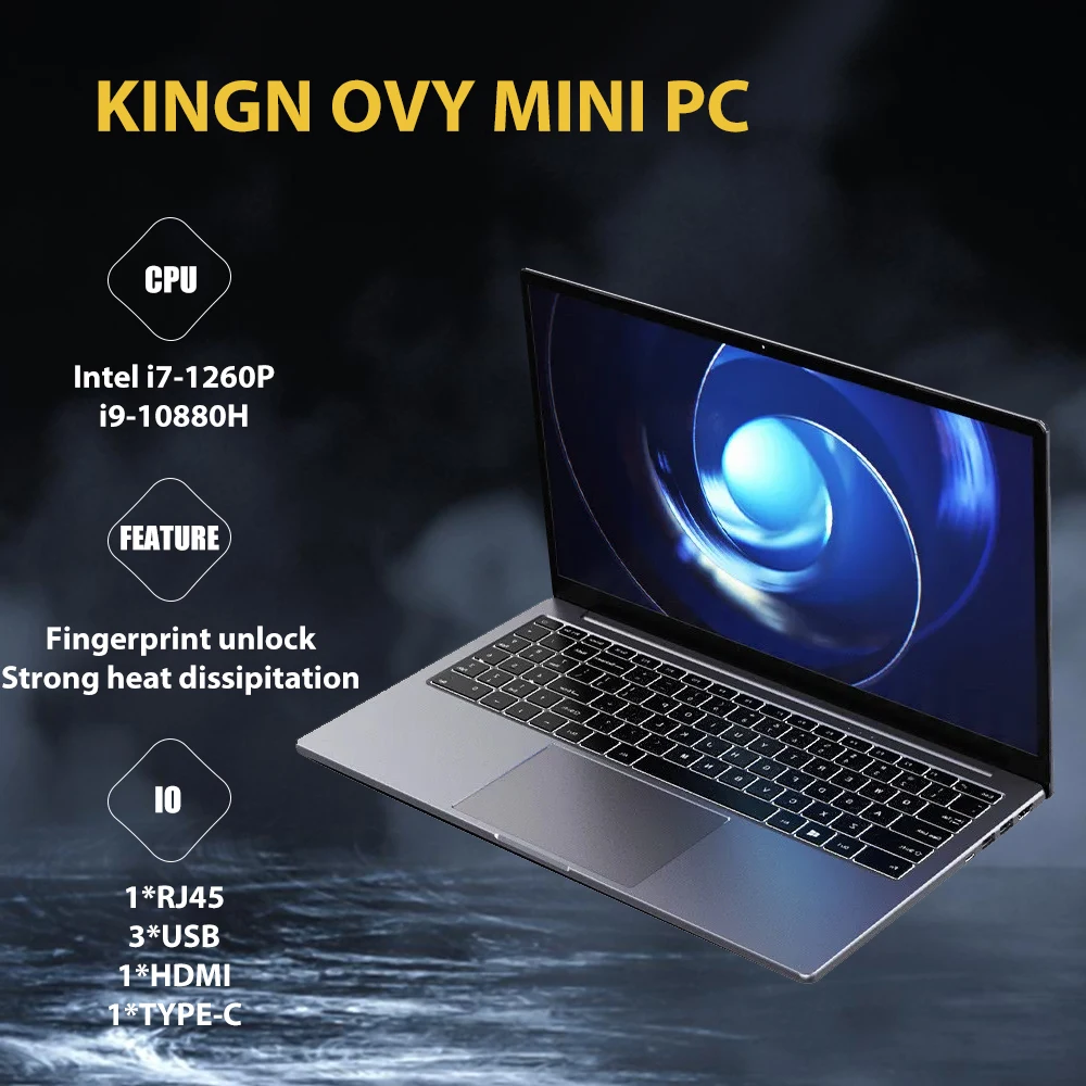 Ноутбук 12-го поколения, 15,6-дюймовый дисплей Full HD IPS, Intel i9 15,6 H Φ, процессор 64 Гб RAM 4T SSD, ультрабук, портативный ноутбук
