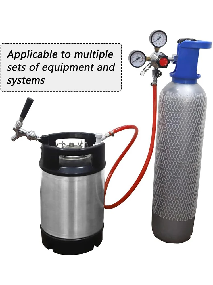 Cornelius Keg Quick Disconnect Ball Lock MFL Dis-Connect Set с поворотными гайками 5/16 Газ 1/4 Жидкие колючки