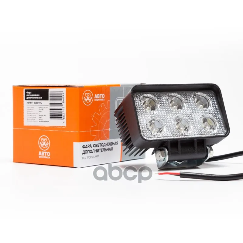 Фара Светодиодная Прямоуг., Направл. Свет, 6 Диодов 18w, 12/24v Avtoelectrica Ae18rt-6led-Hc AVTOELECTRICA арт. AE18RT-6LED-HC