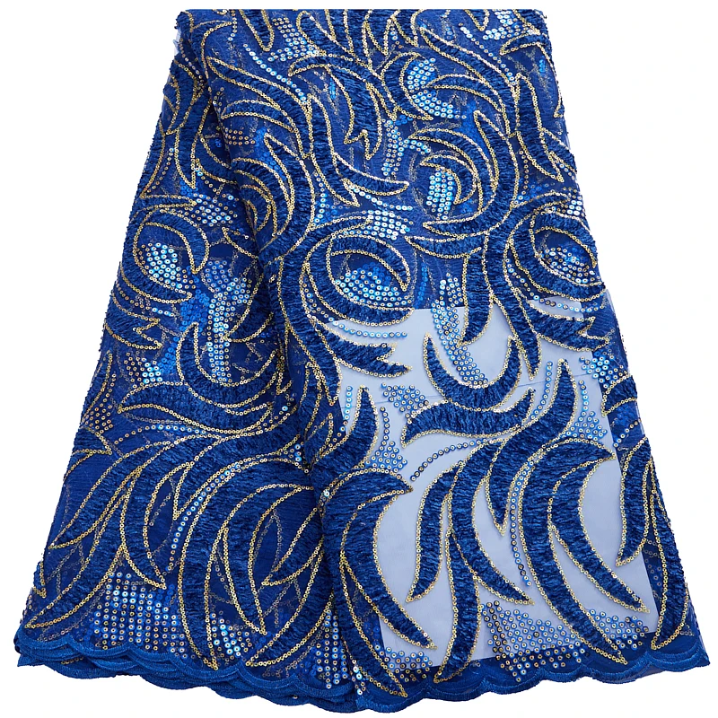 

Африканская блестящая сетчатая кружевная ткань, Высококачественная дышащая вышивка, Французская ткань для шитья одежды F2977