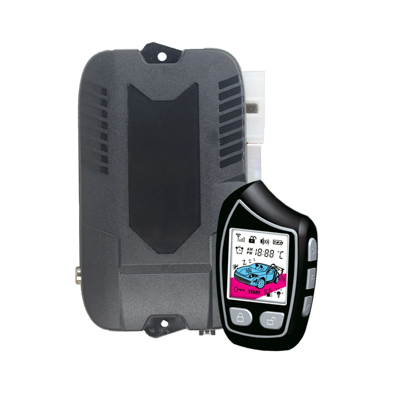 EASYGUARD EC208 FSK 2-сторонняя Автомобильная сигнализация с перезаряжаемым дисплеем и