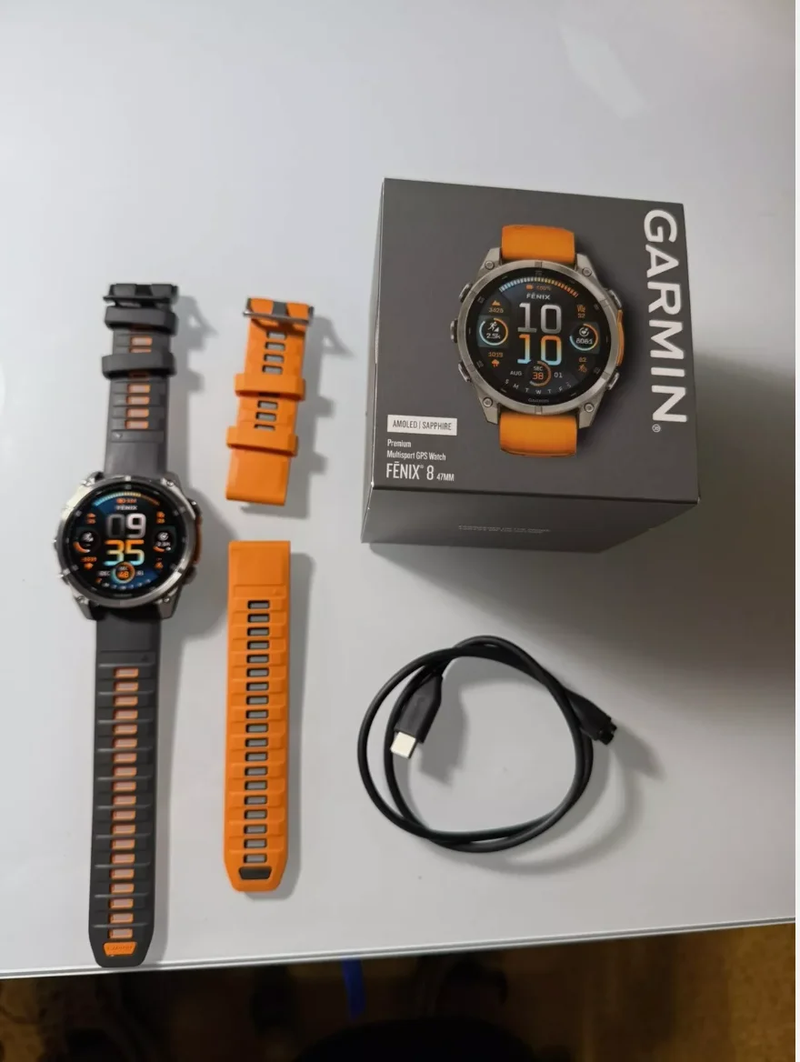 Фото Акция со скидкой - 100% оригинальные умные часы Garmin-Fenix 8 51 мм с солнечной батареей, сапфиром и мультиспортом премиум-класса Amoled №1