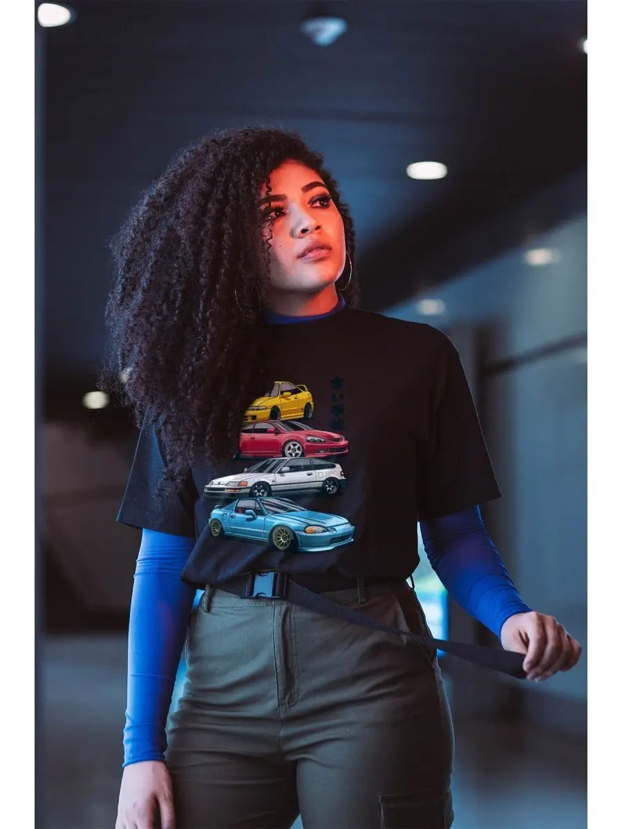 Рисунок 2 - Футболка черная JDM 156 Honda 