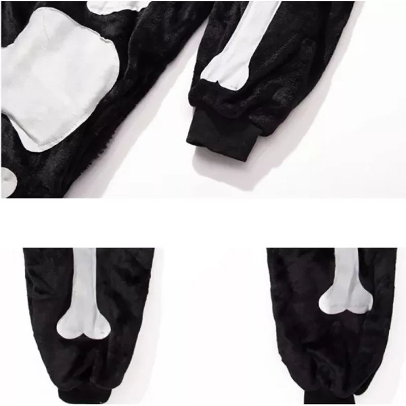 Family Kigurumi Pajamas Skeleton Onesie Cosplay Costume Pajamas For Kids and Adults