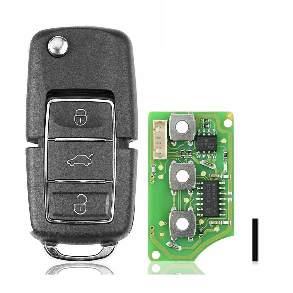 Xhorse XK Series 5 шт. XKB501EN + XKKF02EN универсальные VVDI Проводные дистанционные ключи 3 кнопки