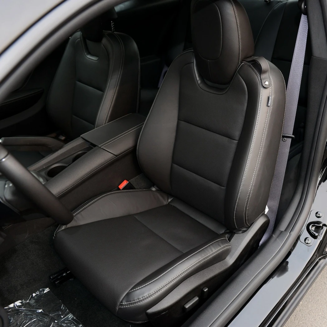 Für Chevrolet Camaro Coupe 2016 2015 2014 2013 2012 2011 Custom Kunstleder Auto Sitzbezüge Set Innen Schutz Zubehör