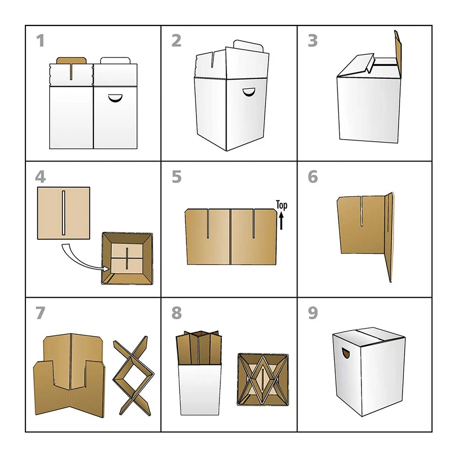 Табурет Remember картонный Delft 32 5х32 5х44 см (ph54) |