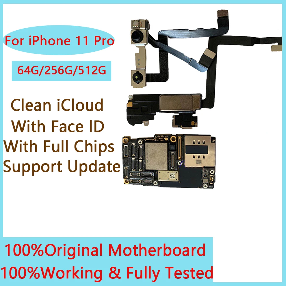 

Original Full Tested Plate Logic board For iPhone 11 Pro Support Update with iOS System Motherboard mainboard For iPhone 11 Pro