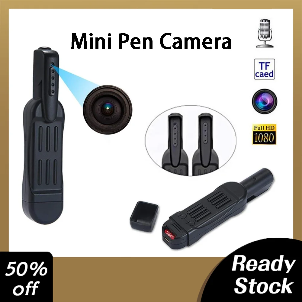 

HD 1080P T189 Mini Pen Camera Body Wearable DV Recorder Rechargeable Pocket Recording Cam Security Surveillance Camera