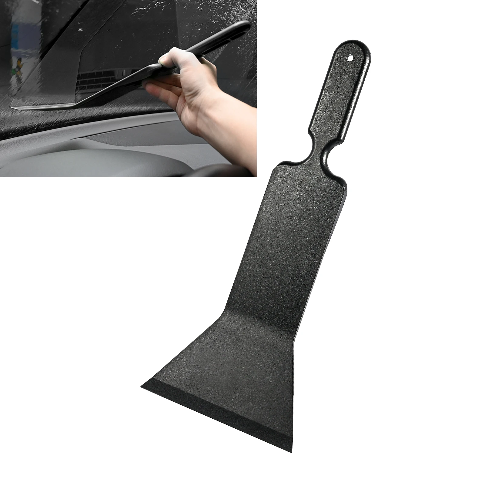 

EHDIS Long Handle Bulldozer Squeegee Windshield Cleaning Scraper Window Film Tinting Tool Carbon Fiber Wrapping Car Detail Tools
