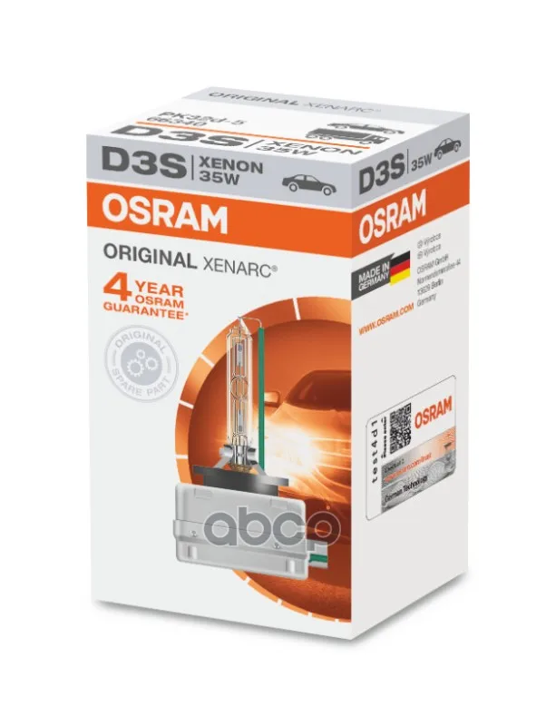 Лампа Osram Ксеноновая D3s Pk32d-5 35w арт. 66340 | Лампы автомобильных фар (ксеноновые)