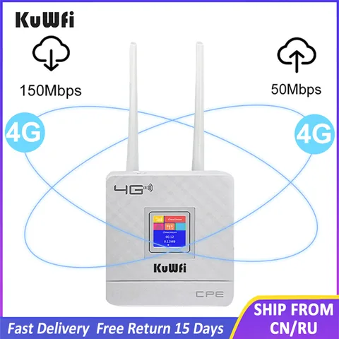 KuWFi 300Mbps CAT4 LTE маршрутизатор