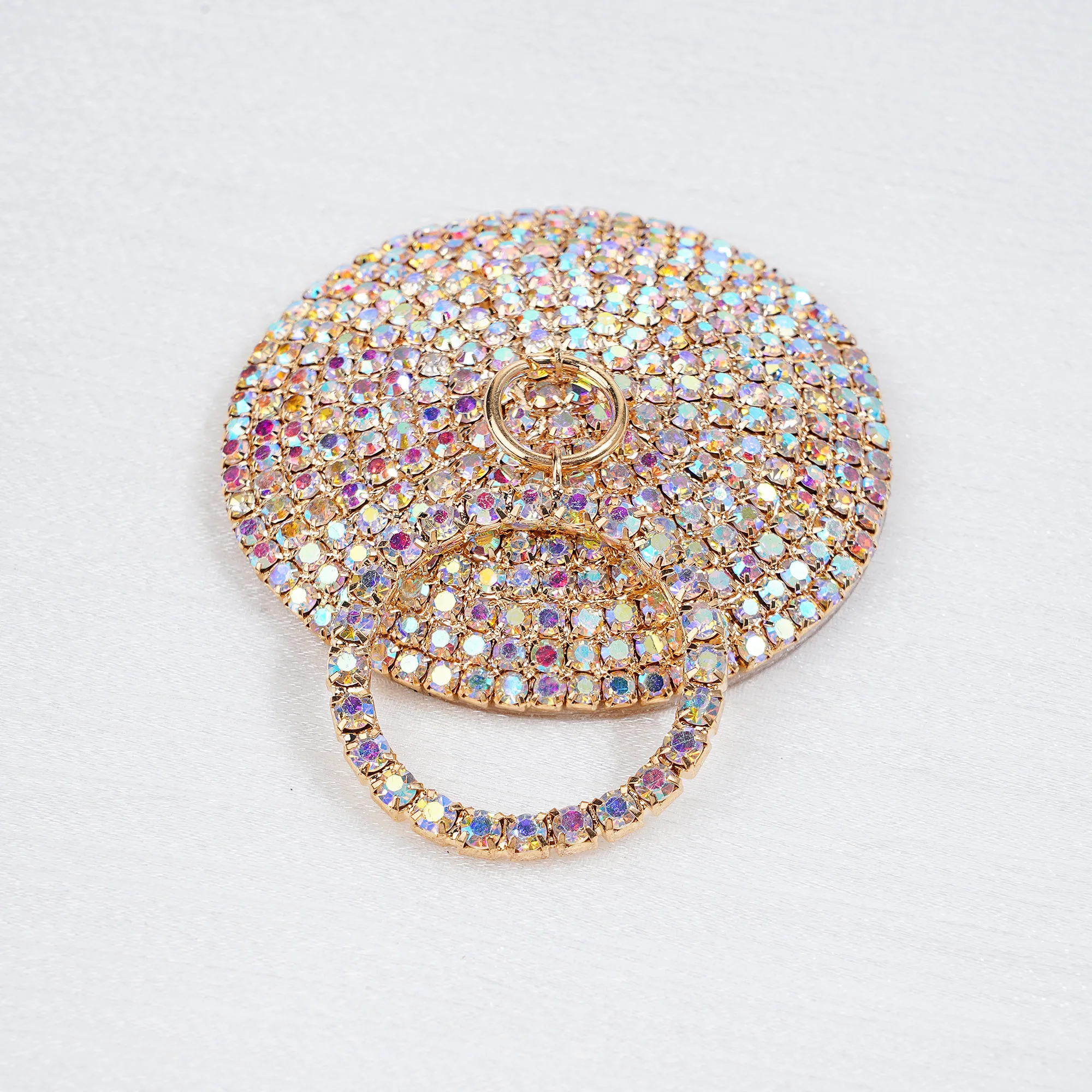 Rhinestone Breast Pasties Stickers Reusable Sexy Women Metal Nipple Covers Self Adhesive Crystal Round Nipple Cover Accessories