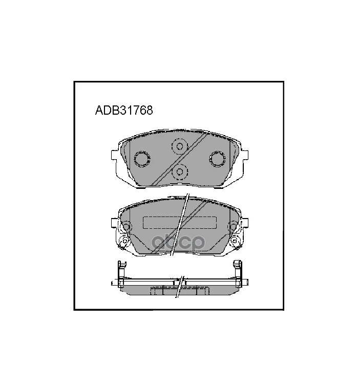 Колодки Передние Hyundai Ix35/Kia Sportage Iii /Type Sumotomo Allied Nippon Adb 31768  Hyundai Ix35/Kia Sportage